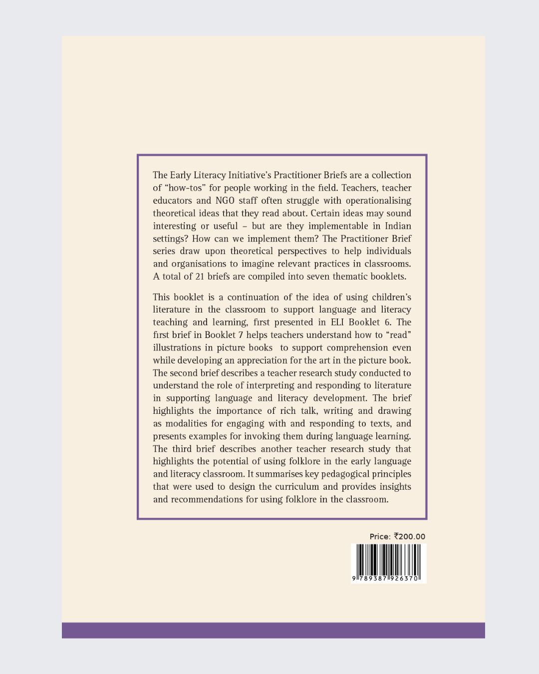 Using Children’s Literature in the Classroom - Part II Booklet 7 (ELI Series)