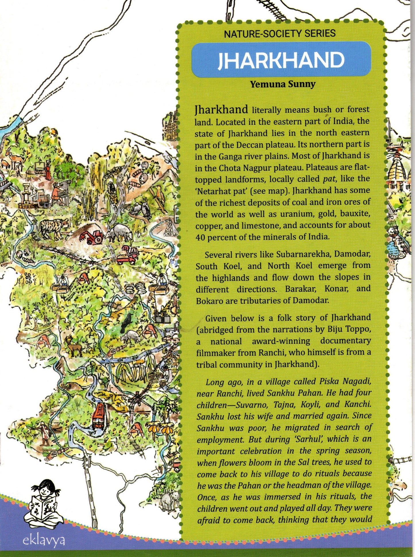 Nature Society Series (Jharkhand Map)