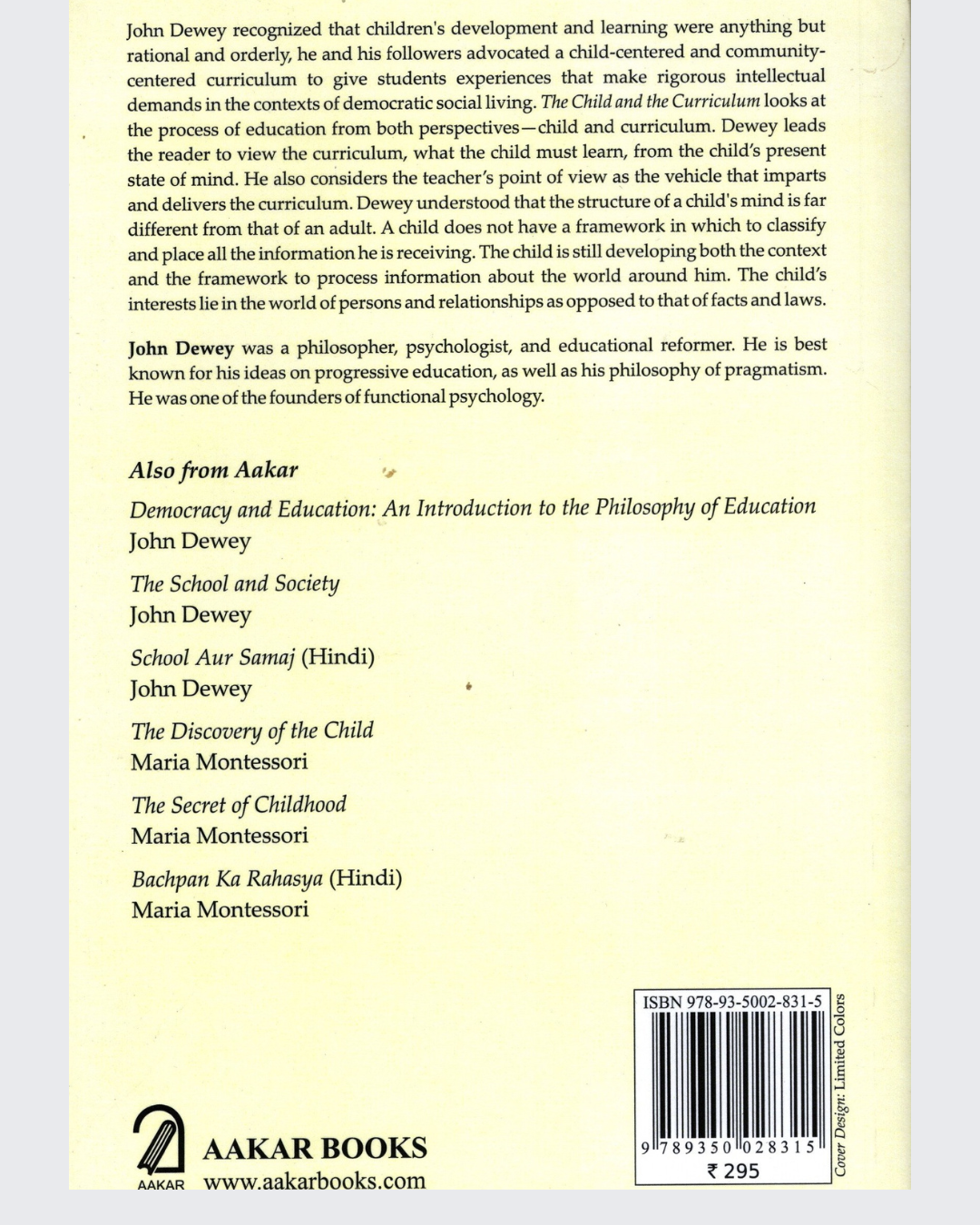 The Child and the Curriculum and other Educational Essays