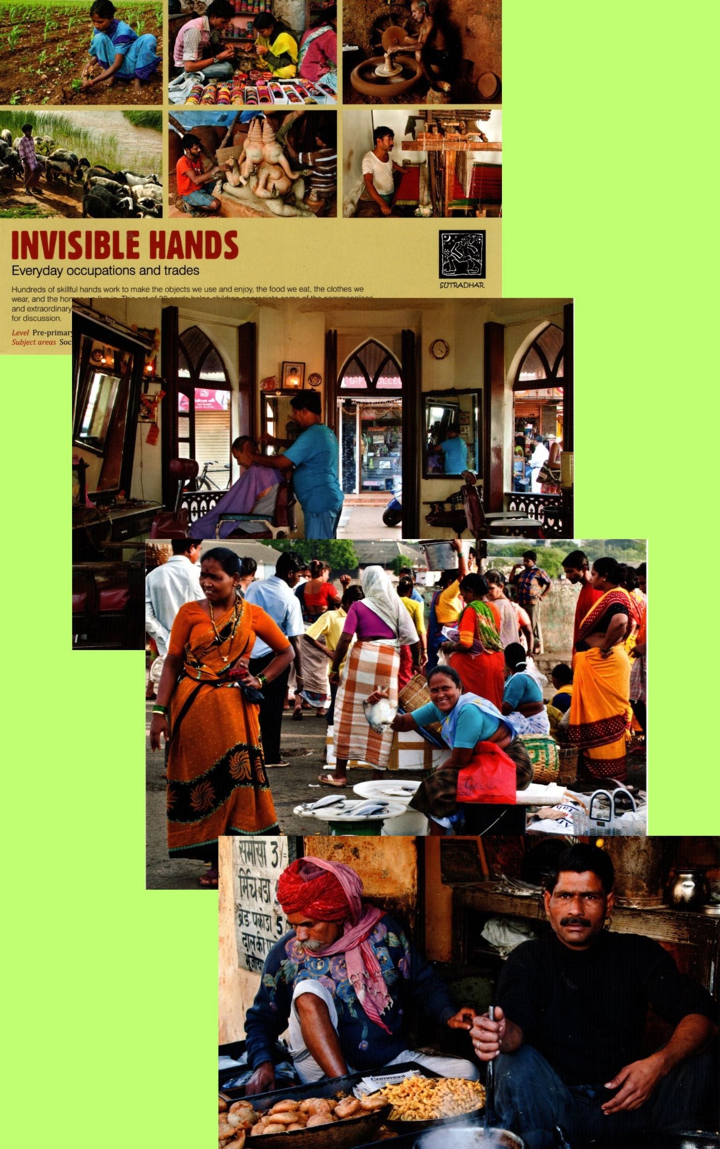 Invisible Hands- Everyday Occupations and Trades (Set of 30 Cards)