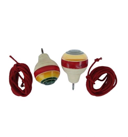 Wooden Spinning TOP (round)
