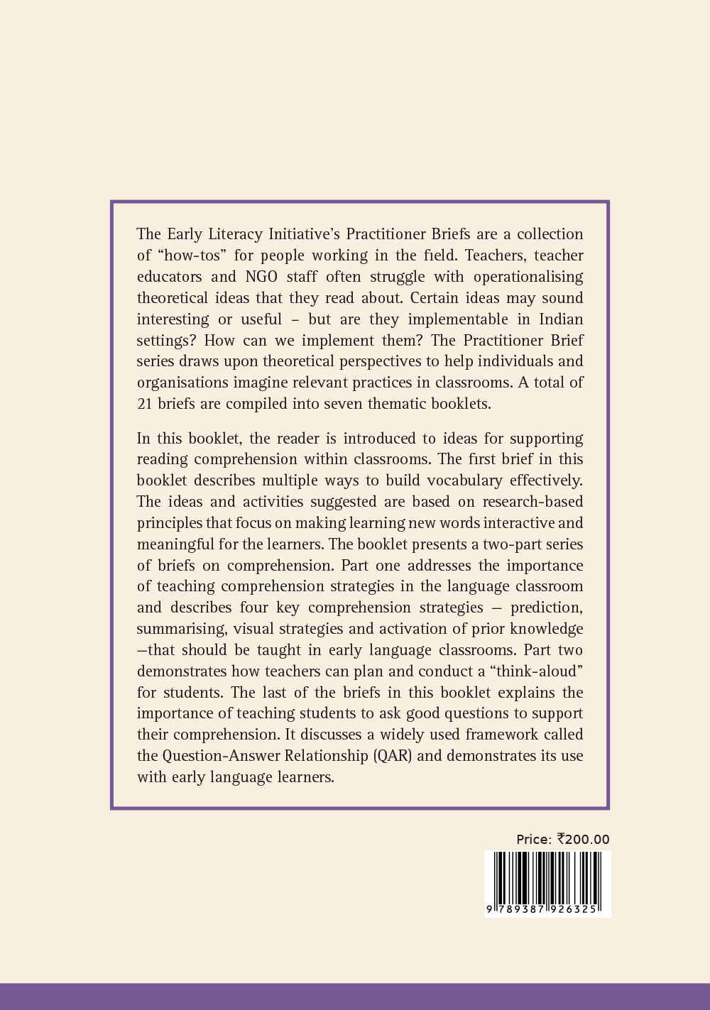 Supporting Comprehension Booklet 2 (ELI Series)