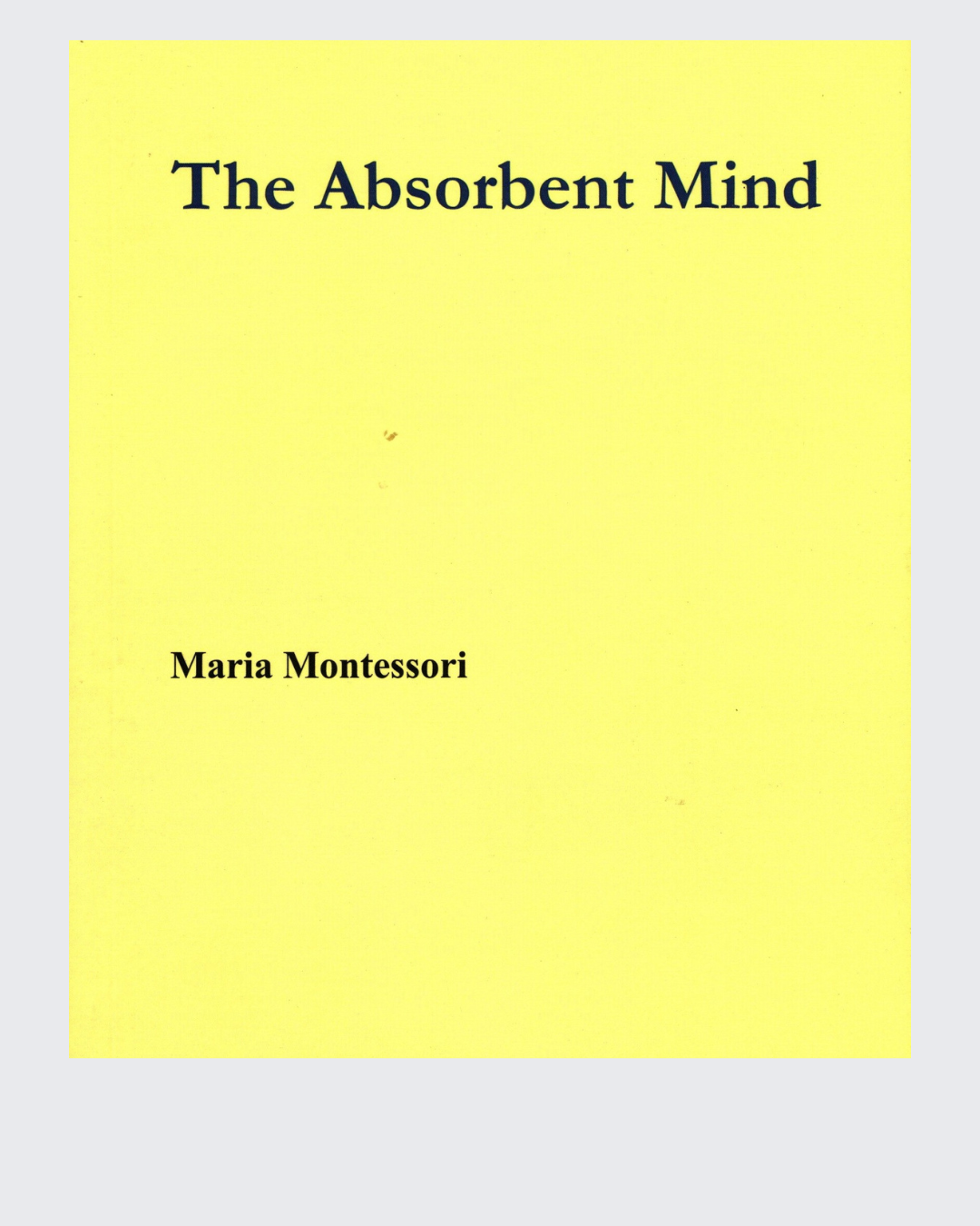 The Absorbent Mind