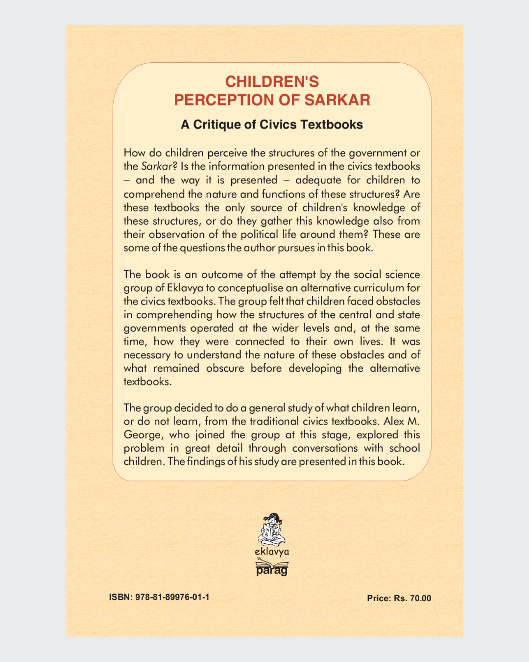 Children's Percertion of Sarkar