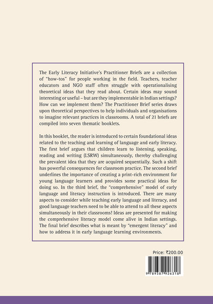 Early Language and Literacy : Introduction and Overview (Booklet 1 ...